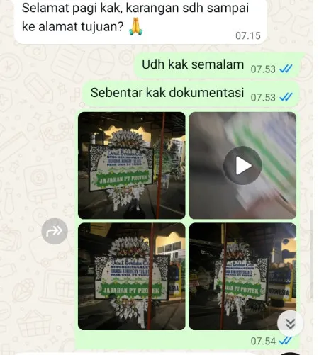 Pengiriman Papan Bunga Selamat Dadap Juntinyuat