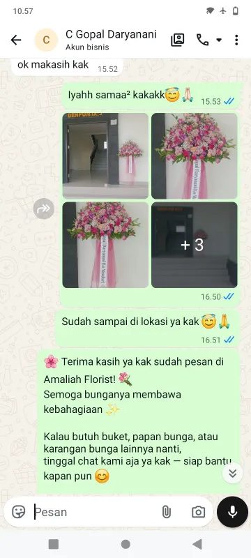 Pengiriman Karangan Bunga Dadap Juntinyuat