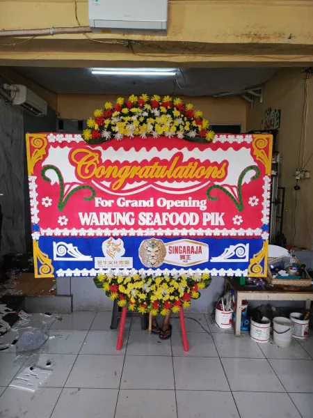 Papan Bunga Ucapan Selamat Dadap Juntinyuat